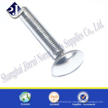 Blue white zinc finished Carriage bolt